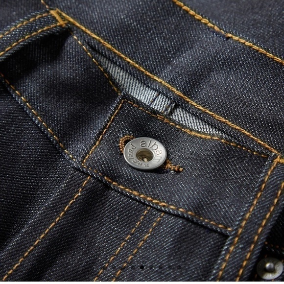 ALBAM selvedge Mens denim jeans 29 Distressed Regular Leg y2k F - Picture 4 of 11